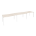 Рабочая станция на П-образном м/к Onix O.MP-RS-3.3.8 4140x800x750 (Тиквуд Темный/Белый Металл)