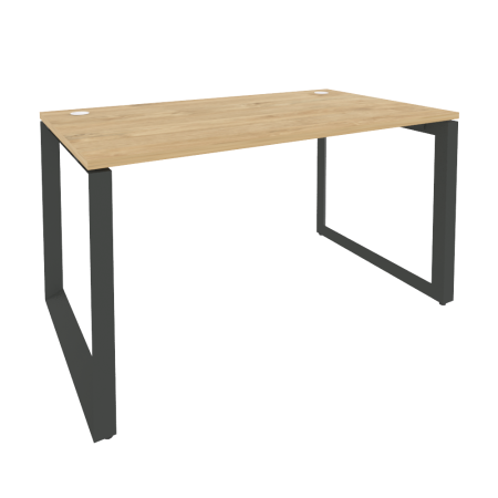 Стол рабочий на О-образном м/к Onix O.MO-SP-3.8 1380x800x750 (Тиквуд Светлый/Черный металл)