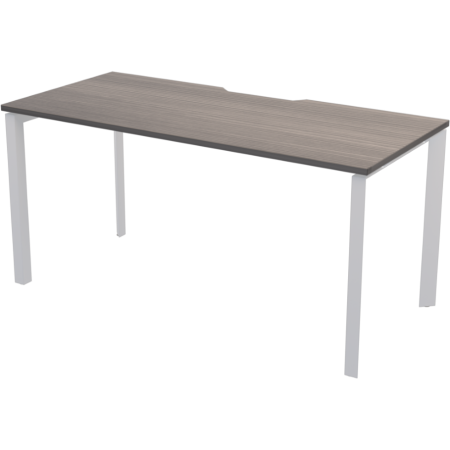 Стол на металлокаркасе Аргентум-МП НТМП.П-200 2000x730x750 (Лиственница/Белый)