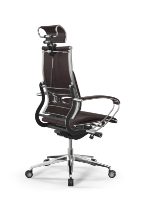 Кресло для руководителя Метта Y 2DM B2-10K - Infinity /Kc06/Nc06/K2cL/H2cL-3D(M26.B35.G25.W04) (Темно-коричневый)