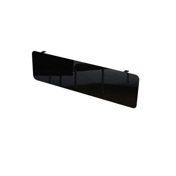 10ЭН.130.1 Экран подстольный HPL (1600x4x400) (Черный глянец металл HPL/Черный)