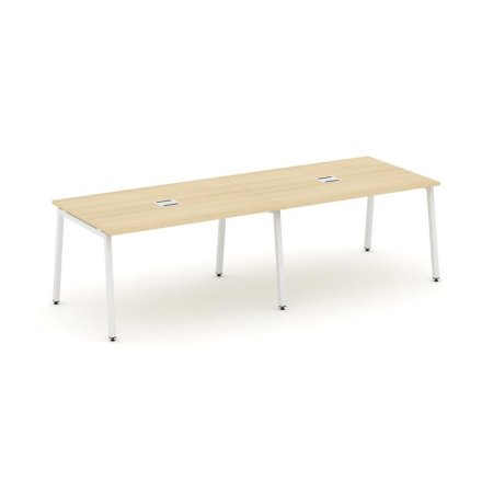 Стол переговорный SN-4A.SPRG-013 (2760х980х750) (Акация Лорка/Металл Белый)