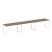 Рабочая станция Metal System Style БО.СМ-3.3 4200x720x750 (Дуб Наварра/Серый металл)