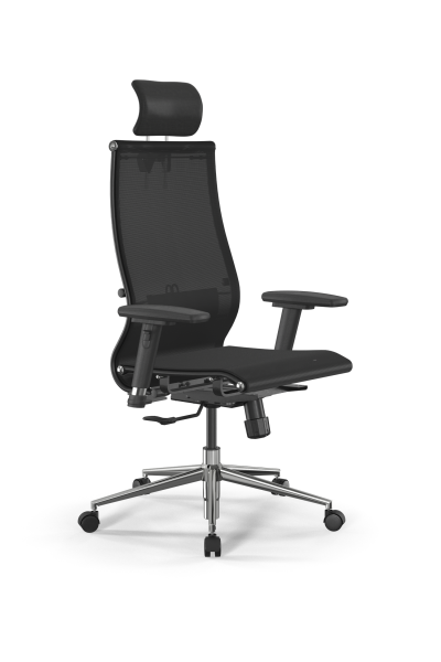 Кресло для руководителя Метта SynchroSit 10 B2-189D - T /Kb00/Nb00/D03P/H3mL-2D(M25.B23.G18.W02) (Черный)