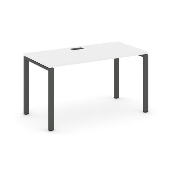 Стол письменный SN-6P.SP-001 (980х600х750) (Белый/Металл Антрацит)