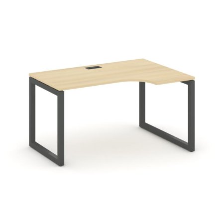 Стол рабочий эргономичный SN-5O.SPA-012(R) (1580х700/980х750) (Акация Лорка/Металл Антрацит)