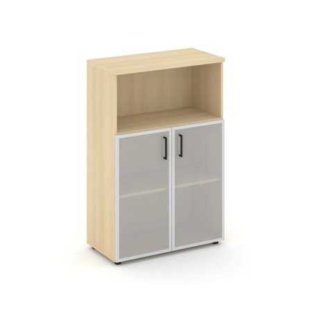 Шкаф средний широкий SN.STS-203 (796х400х1203) (Акация Лорка/Сатин)