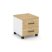 Тумба мобильная 2 ящика стандартные колеса SN.TM-001 (416х460х437) (Антрацит/Тиквуд Светлый)