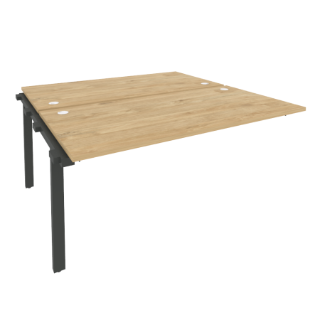 Наборный элемент рабочей станции на м/к Onix O.M-2.NRS-4.8 1580x1635x750 (Тиквуд Светлый/Черный металл)