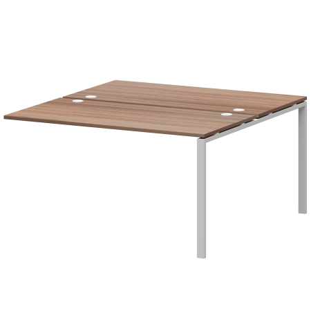 Модуль двойной на 2 рабочих места Арго-М АМБЭ-005 1800x1496x760 (Темный шимо/Белый)