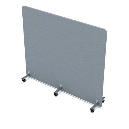 Акустическая мобильная перегородка SOFTOffice 011.МП.1614 1600x377x1400 (New grey)
