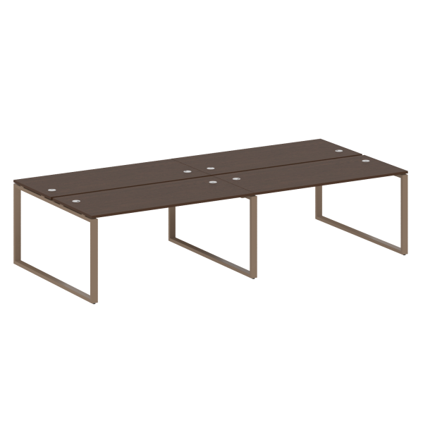 Рабочая станция Metal System Style БО.СМ-4.4 3200x1475x750 (Венге Цаво/Мокко металл)