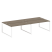Рабочая станция Metal System Style БО.СМ-4.4 3200x1475x750 (Дуб Наварра/Серый металл)