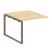 Проходной наборный элемент переговорного стола Metal System Style БО.ППРГ-1 1000x1235x750 (Дуб Наварра/Серый металл)