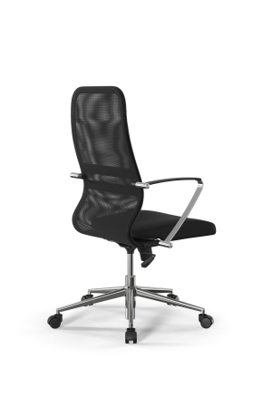 Кресло для руководителя Метта Sit 8 B2-8D - X1+UMF(X1) /Uh00/Wh00/D02P(M09.B23.G18.W01) (Темно-серый | Черный)