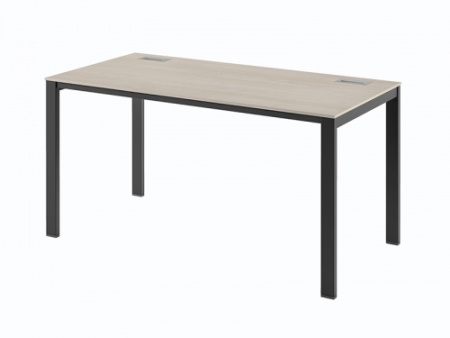 Стол на металлокаркасе одинарный Саньяна N-22 1500x750x750 (Акация МораваЧерный)