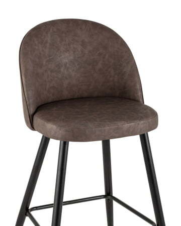 Стул барный Лион коричневая экокожа (Стул барный Лион коричневый)