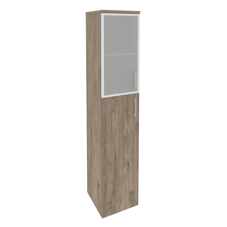 Шкаф высокий узкий левый Onix O.SU-1.7RL 400x420x1977 (Тиквуд Темный)