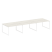 Переговорный стол 3 столешницы Metal System Style БО.ПРГ-3.3 4200x1235x750 (Дуб Наварра/Серый металл)