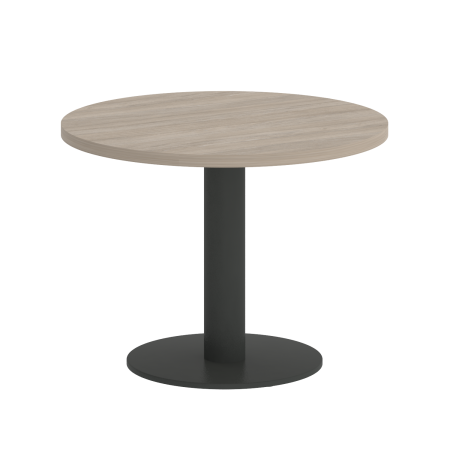 Стол журнальный круглый VR.SP-5-60.1G 600x600x450 (Дуб Аттик/Антрацит Металл)