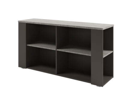 Тумба приставная Solution D-68 1432x380x750 (Бетон/Трюфель)