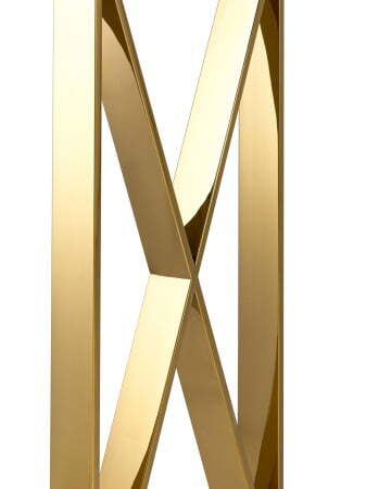 Консоль КРОСС 115*30 золото стекло smoke (Консоль Кросс золотой)