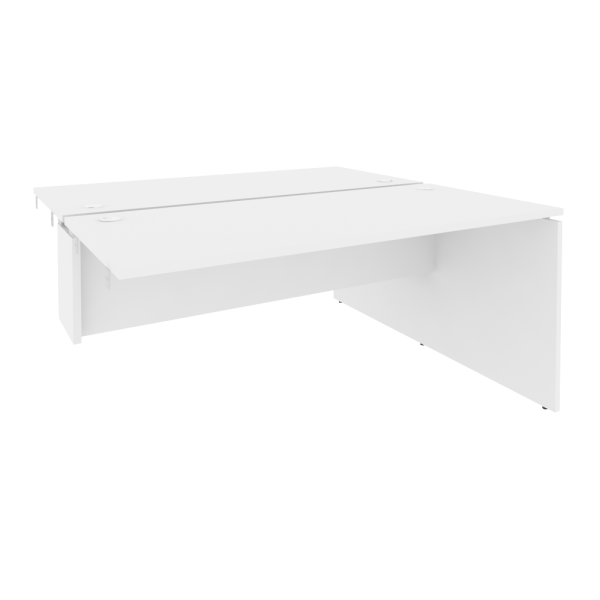 Стол-приставка двойной к опорным элементам Onix O.D.SPR-4.7 1580x1475x750 (Белый Бриллиант)