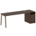 Рабочая станция Metal System Style БА.РС-СТП-1.5 2212x720x750 (Дуб Наварра/Серый металл)