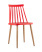 Стул Морган пластиковый красный (Стул пластиковый Морган красный)