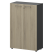 Шкаф средний закрытый Кортез СМШ38F 792x380x1190 (Кронберг/Графит)
