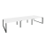 Рабочая станция на О-образном м/к Onix O.MO-D.RS-6.3.7 4140x1475x750 (Тиквуд Темный/Белый Металл)