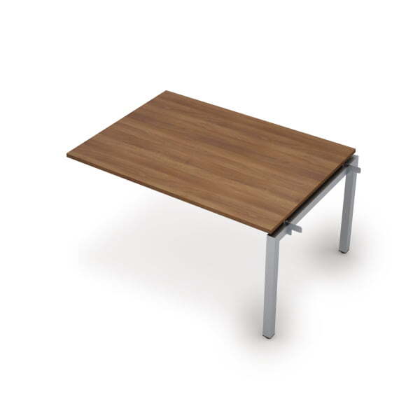 6МПС.503 Бенч-система для переговорных столов, средний модуль (1400x1000x750) (Шамони темный/Алюминий матовый)