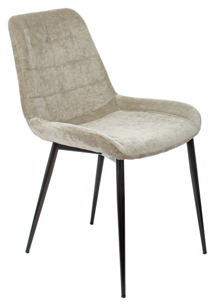 Стул для кухни KF-6 песочный Light 21 металл черный на ножках (KF-6/LT21) (Песочный)