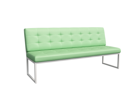 Диван трехместный NLT.D-3 (Kanzas 20/Металл Белый)