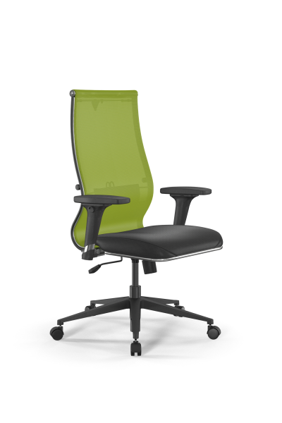 Кресло для руководителя Метта Sit 10 B2-163D - T+Extra /Km00/Wm12/D02P(M09.B11.G19.W02) (Лайм | Черный)