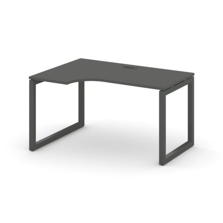 Стол рабочий эргономичный SN-5O.SPA-022(L) (1580х800/980х750) (Антрацит/Металл Антрацит)