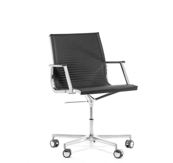 NULITE/B Кресло опоры хром колёса хром (Черный)