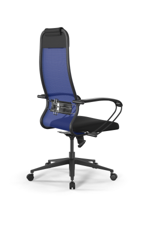 Кресло для руководителя Метта Sit 10 B1-111K - X2+UMF(X1) /Ub00/Wh00/K1bL(M09.B11.G19.W02) (Синий | Черный)
