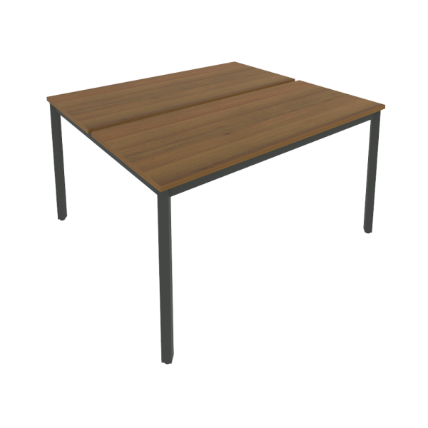 Рабочая станция на металлокаркасе Slim С.СП-5.2 1380x1235x750 (Орех/Антрацит металл)