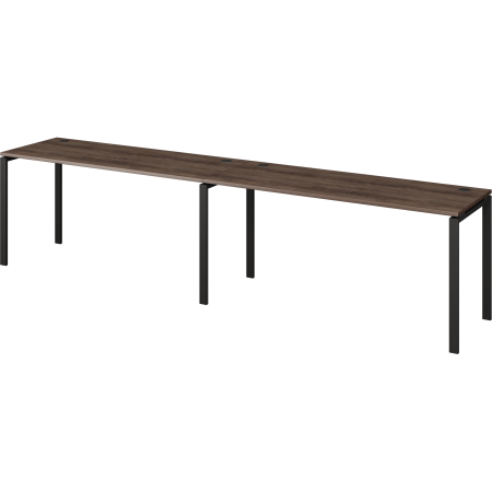 Бенч линейный на 2 рабочих места Арго-М АМБЛ-005.60 3600x600x760 (Лагос/Антрацит)