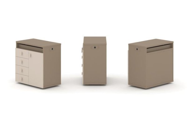 Тумба одиночная + топ ES.NB.1T-2 (750х410х750) (Латте/Капучино)