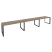 Рабочая станция на О-образном м/к Onix O.MO-RS-3.4.7 4740x720x750 (Тиквуд Темный/Белый Металл)