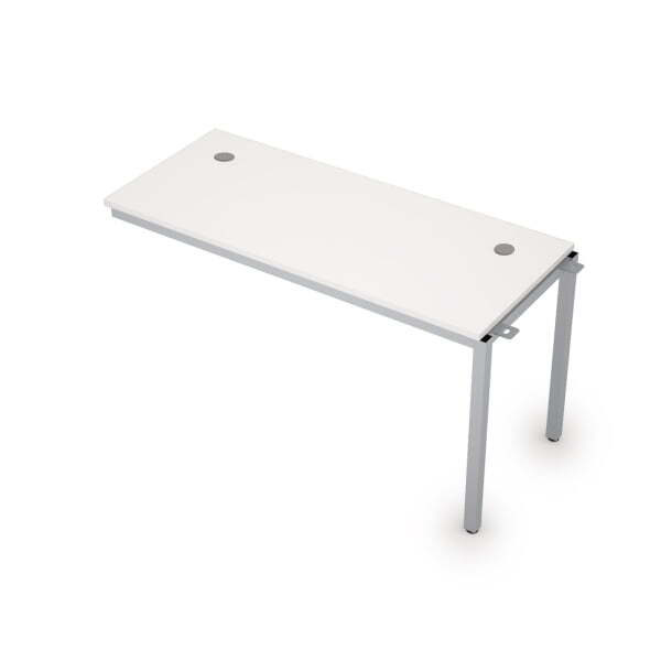 6МБС.169 Линейные бенч-системы, средний модуль (1400x600x750) (Белый/Алюминий матовый)