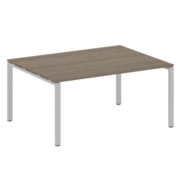 Переговорный стол 1 столешница Metal System Style БП.ПРГ-1.4 1600x1235x750 (Вяз/Серый металл)