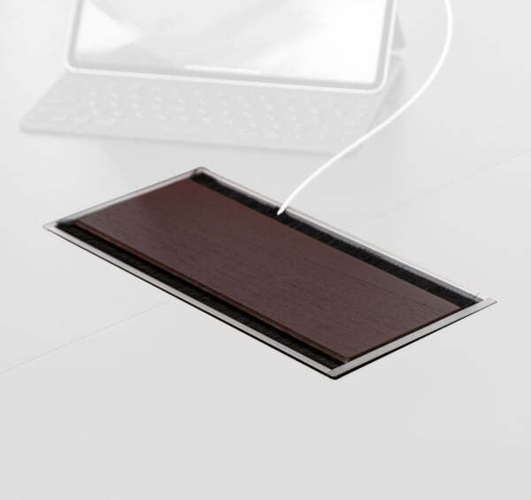 Электрификация стола для переговоров 106 800 WAL 310х150х71 (Орех Танганьика)