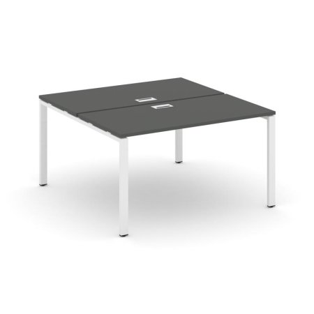 Рабочая станция 2-х сторонняя SN-6P.DRS-021 (980х1632х750) (Антрацит/Металл Белый)