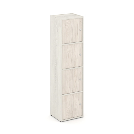 Стеллаж Locker Plus LK.K-004 408x350x1593 (Дуб Наварра | Денвер Светлый)