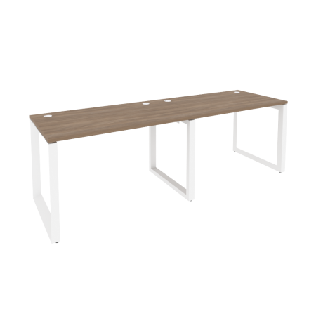 Рабочая станция на О-образном м/к Onix O.MO-RS-2.2.7 2360x720x750 (Дуб Аттик/Белый Металл)