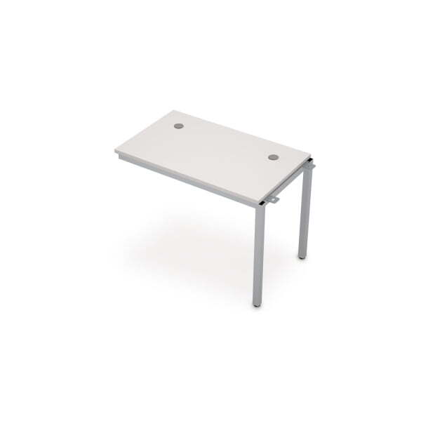 6МБС.167 Линейные бенч-системы, средний модуль (1000x600x750) (Белый/Алюминий матовый)