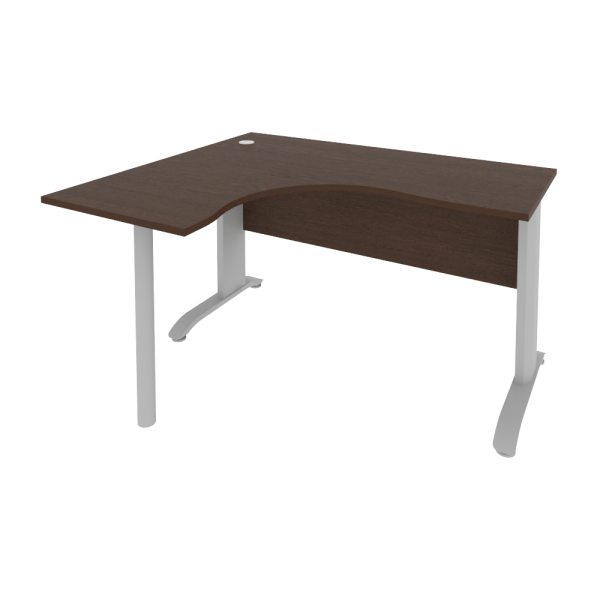 Стол криволинейный левый Riva ПЛ.СА-3 Л 1400x1200x750 (Венге/Металлик)